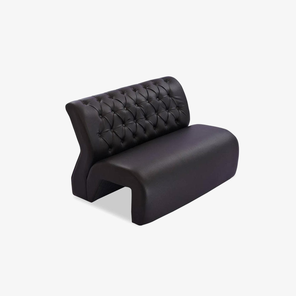 2 Black Color Sofa Set