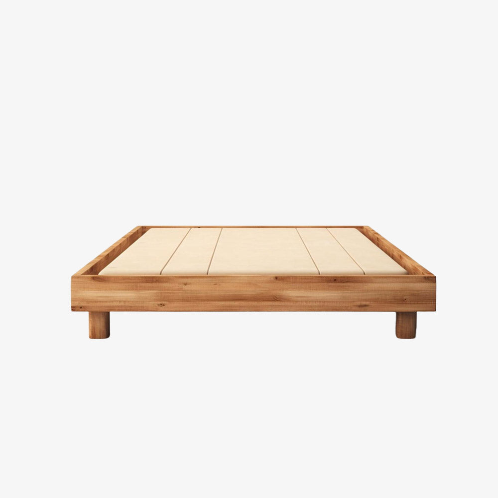 Wooden Bed Square Corner